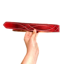 Load image into Gallery viewer, Red Metallic Ranger Belt
