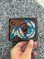 Turqoise Feather Bifold