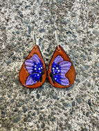 Purple Butterfly Earrings