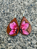 Pink Butterfly Earrings